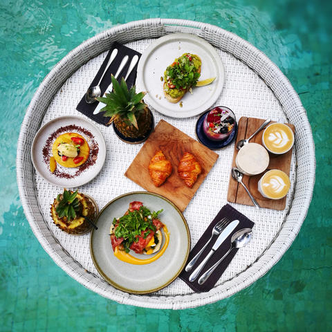 Table setting from above